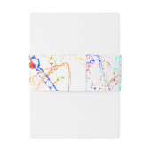 Splattered Wedding Einladungs-Band Einladungsbanderole (Rückseitenbeispiel)