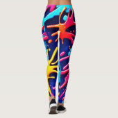 Splatterfest: Ein buntes Chaos Leggings (Rückseite)