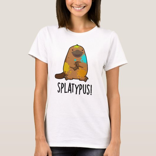 Splatypus Funny Animal Platypus Pub T-Shirt (Vorderseite)