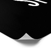 Splatypus Funny Animal Platypus Pun Dark BG Poster (Ecke)