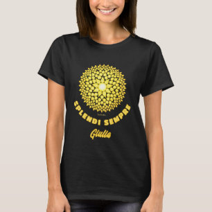 Splendi Sempre Helle Sonne Geometrisches Mandala T-Shirt