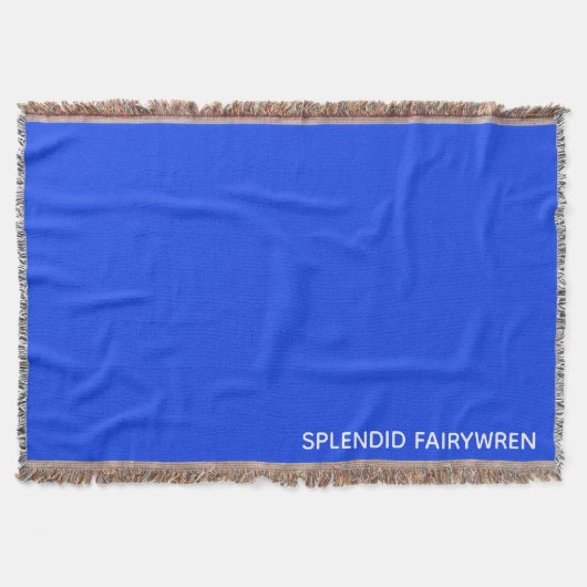 Splendid Fairywren Blue Color Name Decke (Vorderseite)