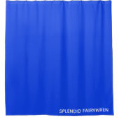 Splendid Fairywren Blue Color Name Duschvorhang (Vorderseite)