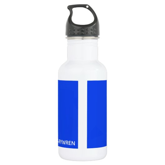 Splendid Fairywren Blue Color Name Edelstahlflasche (Rückseite)