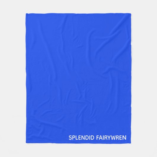 Splendid Fairywren Blue Color Name Fleecedecke (Vorderseite)