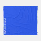 Splendid Fairywren Blue Color Name Fleecedecke (Vorderseite (Horizontal))