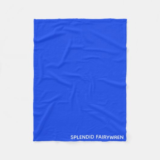 Splendid Fairywren Blue Color Name Fleecedecke (Vorderseite)