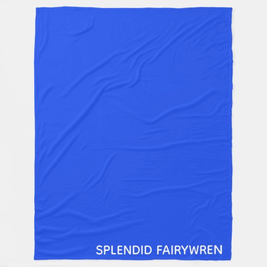 Splendid Fairywren Blue Color Name Fleecedecke (Vorderseite)
