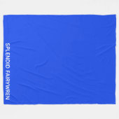 Splendid Fairywren Blue Color Name Fleecedecke (Vorderseite (Horizontal))