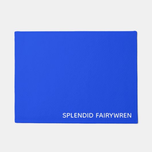 Splendid Fairywren Blue Color Name Fußmatte (Vorderseite)
