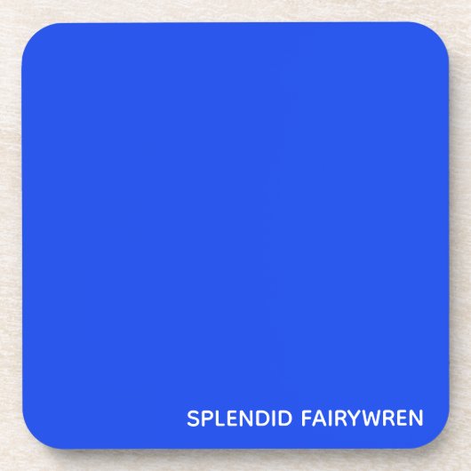 Splendid Fairywren Blue Color Name Getränkeuntersetzer (Vorderseite)