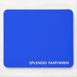 Splendid Fairywren Blue Color Name Mousepad