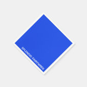 Splendid Fairywren Blue Color Name Serviette (Ecke)