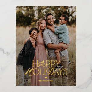 Splendid Mix FOIL Happy Holidays Card Postkarte