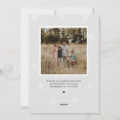 Splendid Mix Frohe Weihnachtsfotokarte Feiertagskarte (Rückseite)