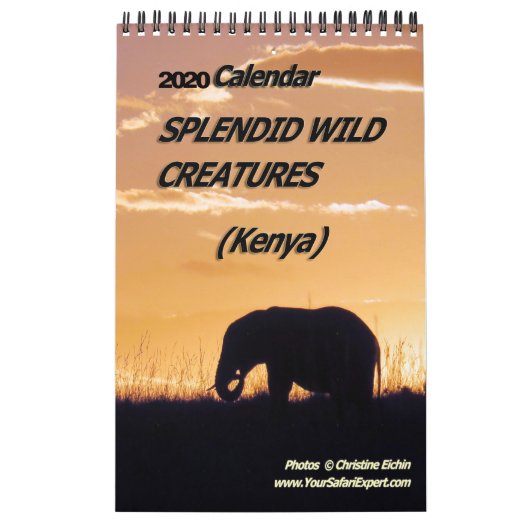 SPLENDID WILD CREATURES - KENYA-Kalender (Single P Kalender (Titelbild)