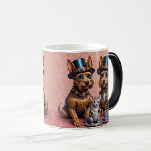 Splendid Yorkshire Terriers Morphing Tasse (VorderseiteRechts)