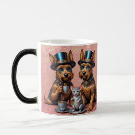 Splendid Yorkshire Terriers Morphing Tasse