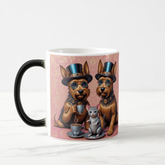 Splendid Yorkshire Terriers Morphing Tasse (Links)