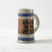 Splendid Yorkshire Terriers Stein Tasse (VorderseiteRechts)