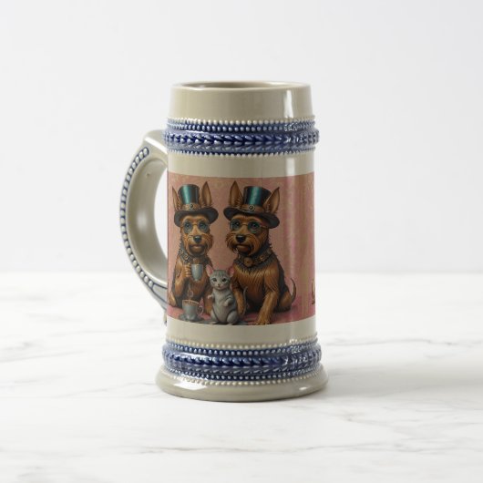 Splendid Yorkshire Terriers Stein Tasse (Vorderseite Links)
