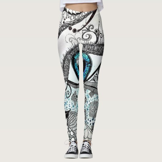 SplendidLee - Leggings für Abstrakte Augenkunst (Vorderseite)