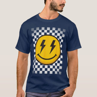 Splendifulous Happy Gesicht Retro Schachbrett Unis T-Shirt