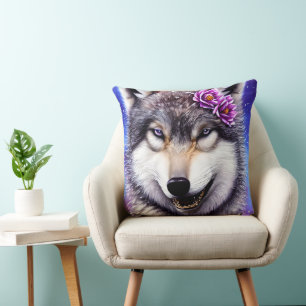 Splendor des Wolfs Kissen