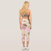 Splendor im Herbst: Nahtloses Muster Capri Leggings (Rückseite)