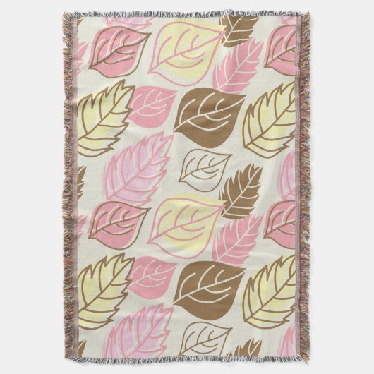 Splendor im Herbst: Nahtloses Muster Decke (Vorderseite Vertikal)