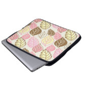 Splendor im Herbst: Nahtloses Muster Laptopschutzhülle (Vorne Knopf)