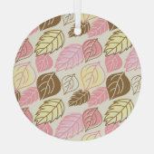 Splendor im Herbst: Nahtloses Muster Ornament Aus Glas (Rückseite)