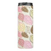 Splendor im Herbst: Nahtloses Muster Thermosbecher (Rückseite)