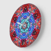 Splendorous Stellar Kaleid Große Wanduhr (Winkel)