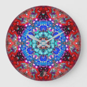 Splendorous Stellar Kaleid Große Wanduhr (Vorderseite)