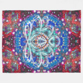 Splendorous Zen Lotus Fleecedecke (Vorderseite (Horizontal))