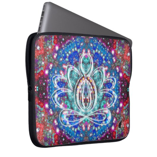 Splendorous Zen Lotus Laptopschutzhülle (Vorne Rechts)