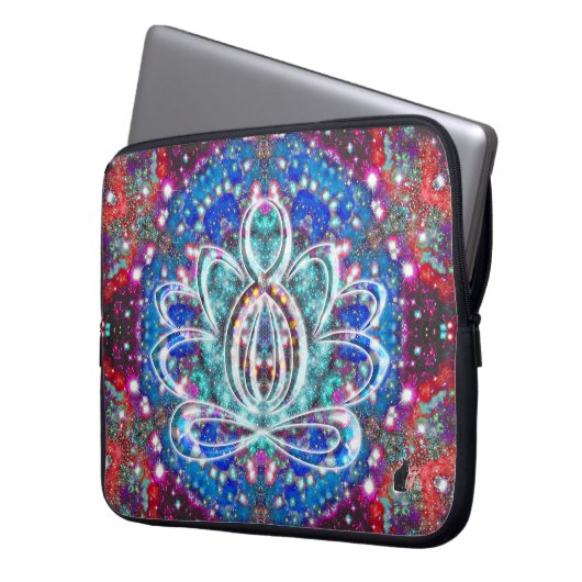 Splendorous Zen Lotus Laptopschutzhülle (Vorderseite Links)