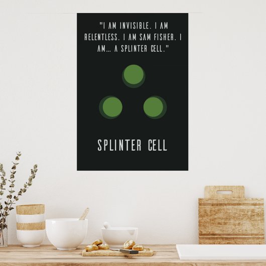 Splinter Cell Sam Fisher Poster (Küche)