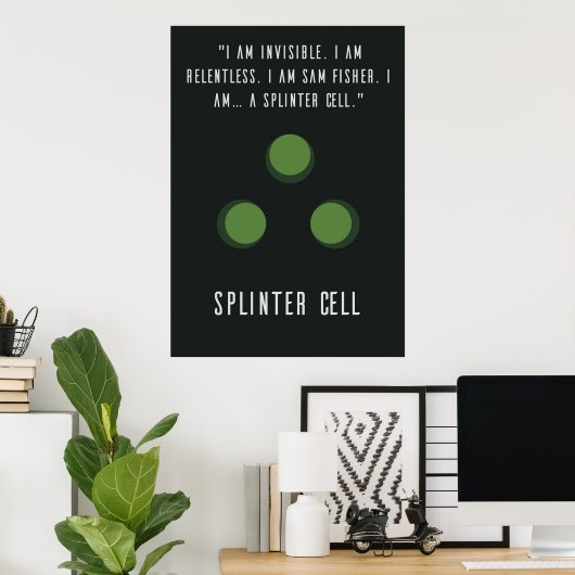 Splinter Cell Sam Fisher Poster (Heimbüro)