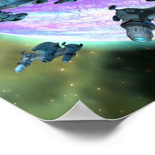 Splinterpermutationen V 2.1 (11"x14") Art Print Poster (Ecke)