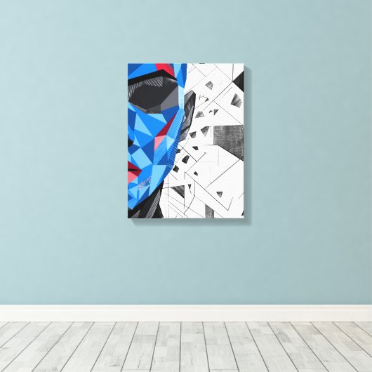 Splinters II – Fragmented Identity Art Leinwanddruck (Insitu (Holzboden))