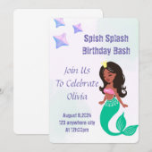 SPLISCH-SPLASH UNTER DER SEE GEBURTSTAGEINLAGE EINLADUNG (Vorne/Hinten)