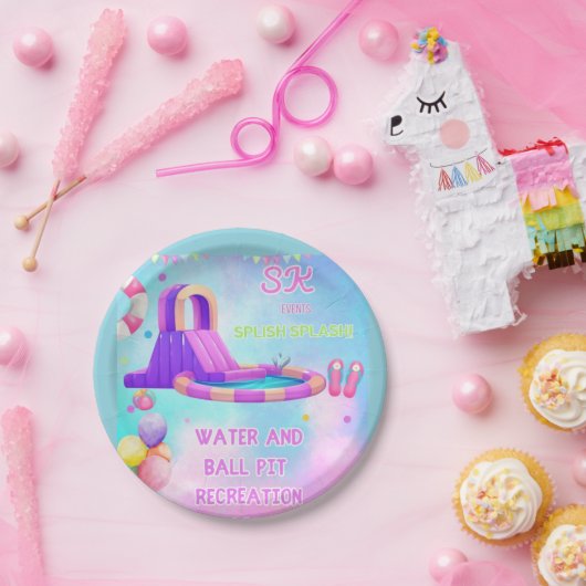 Splish Splash Adventure Zone Thema Pappteller (Party)