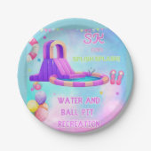 Splish Splash Adventure Zone Thema Pappteller (Vorderseite)