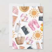 Splish Splash Baby Bash Girl Babydusche Einladung (Rückseite)