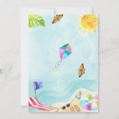 Splish Splash Beach Birthday Party Invitation Einladung (Rückseite)