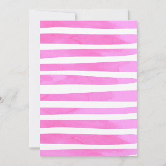 Splish Splash Birthday Bash Girl Pool Party Einladung (Rückseite)