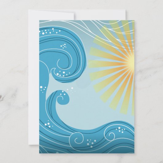 Splish Splash Birthday Bash Party Einladung (Rückseite)