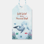 Splish Splash Brown Mermaid Bash Danke Geschenkanhänger (Rückseite)